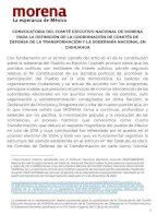 Registro de aspirantes a coordinación estatal en Chihuahua será el 23 de junio