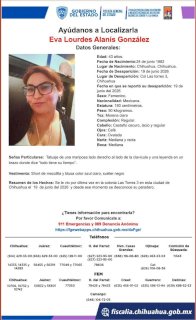 Buscan a mujer desaparecida en la colonia Las Torres 3