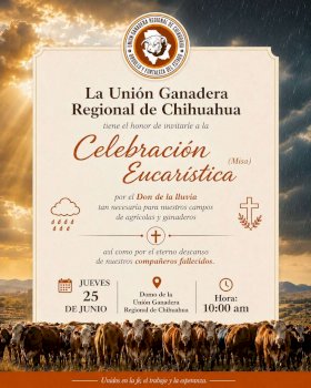 Convoca Ugrch a misa por la lluvia y ganaderos muertos 