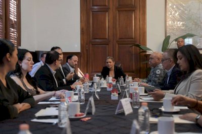 Encabeza Maru Campos reunión semanal de la Mesa de Seguridad 