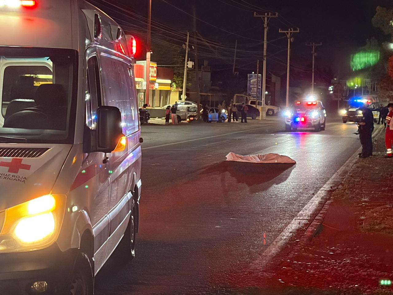 Muere atropellado sobre la carretera a Cuauhtémoc 