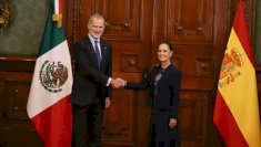 Sostienen Sheinbaum y rey Felipe VI reunion en Palacio Nacional