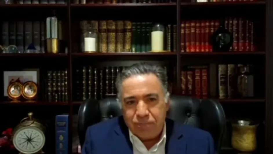 Reaparece Inzunza en reunion virtual del Senado 
 