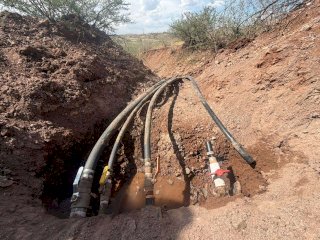 Clausura Jmas tomas clandestinas de agua en El Fresno 