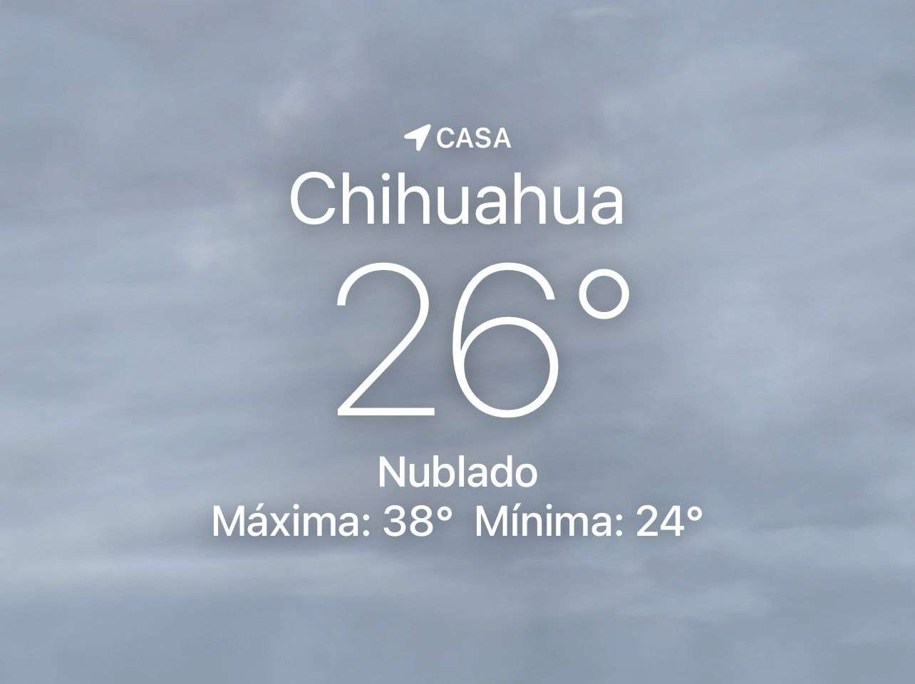 Se espera mañana nubosa con 26 grados centígrados 