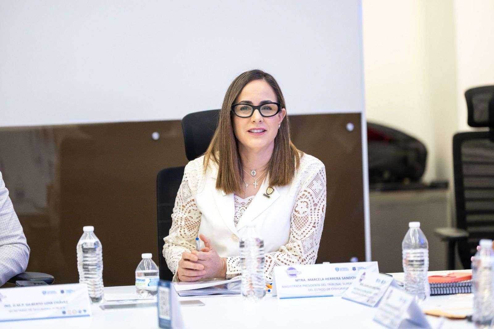 Rechaza Marcela Herrera versiones sobre cabildeo para extender su mandato
