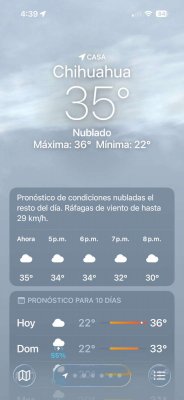 Descienden temperaturas por lluvia a 35°C
