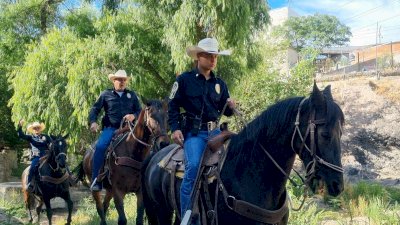 Refuerza Policía Montada vigilancia en zonas de difícil acceso