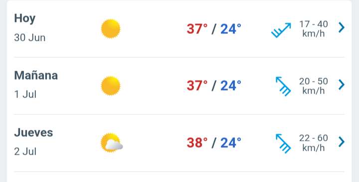 Día soleado con temperatura hasta 38°C en Juárez.