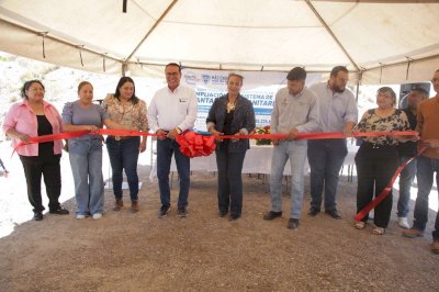 Inauguran primera etapa de alcantarillado en San Francisco de Conchos 