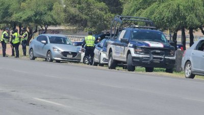 Rudo operativo de tránsito en avenida Los Nogales 