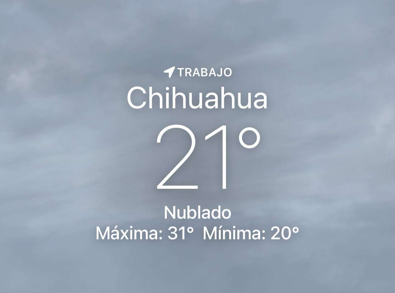 Amanece nuboso con temperatura de 21 grados centígrados 