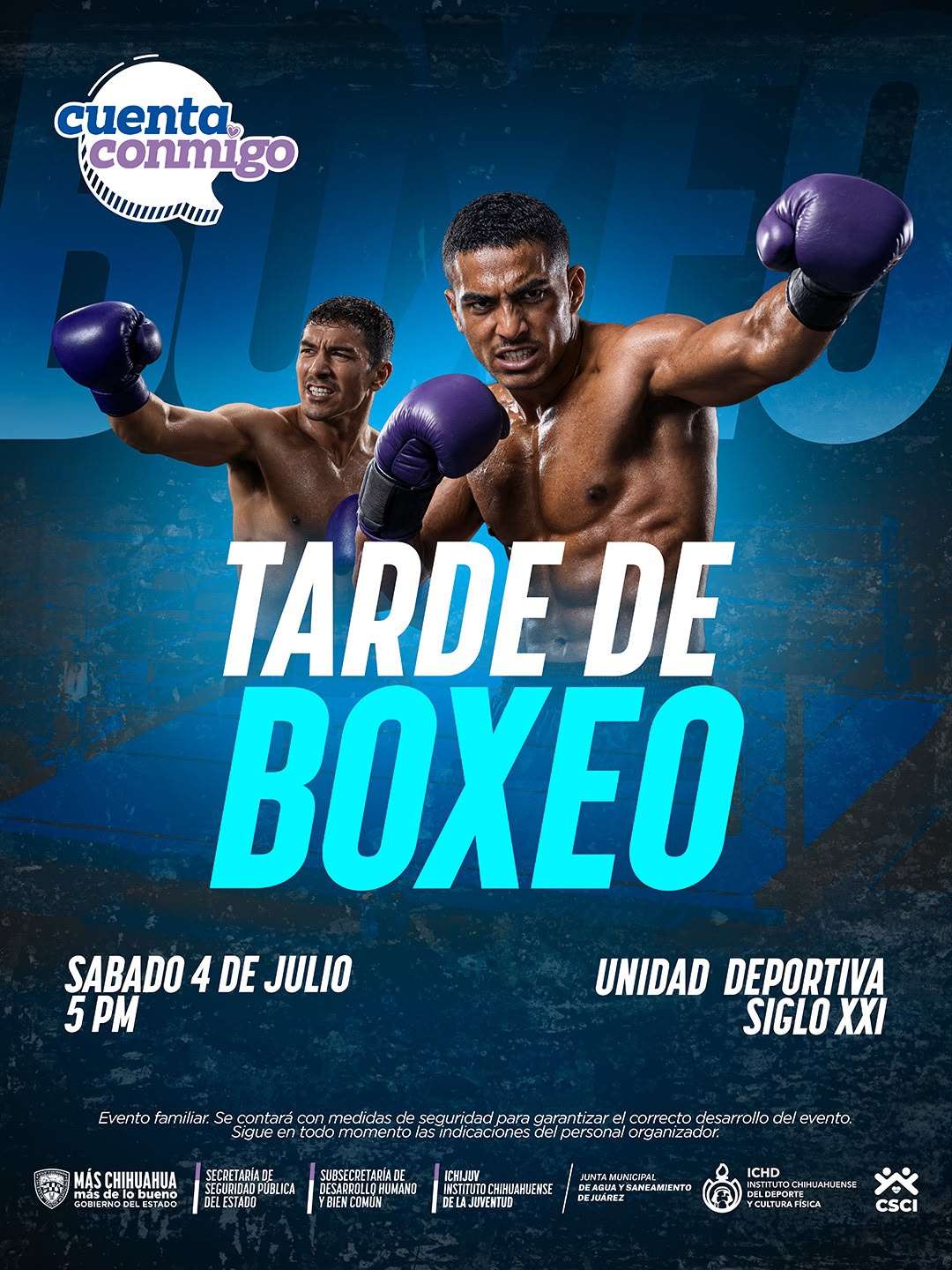 Invita Estado a disfrutar de la Tarde de Boxeo de la Copa