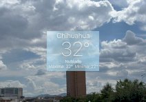 Llega termómetro a máxima de 32°C con cielo nublado