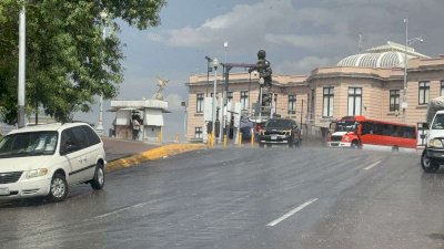 Cae lluvia en el Centro Histórico