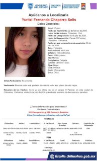 Desaparece jovencita de 17 años en El Palomar