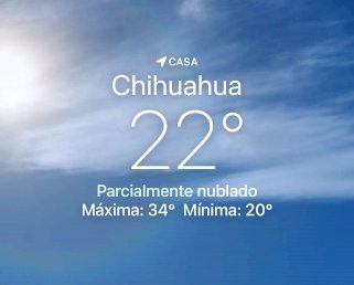 Se espera nuboso con máxima de 34 grados centígrados 