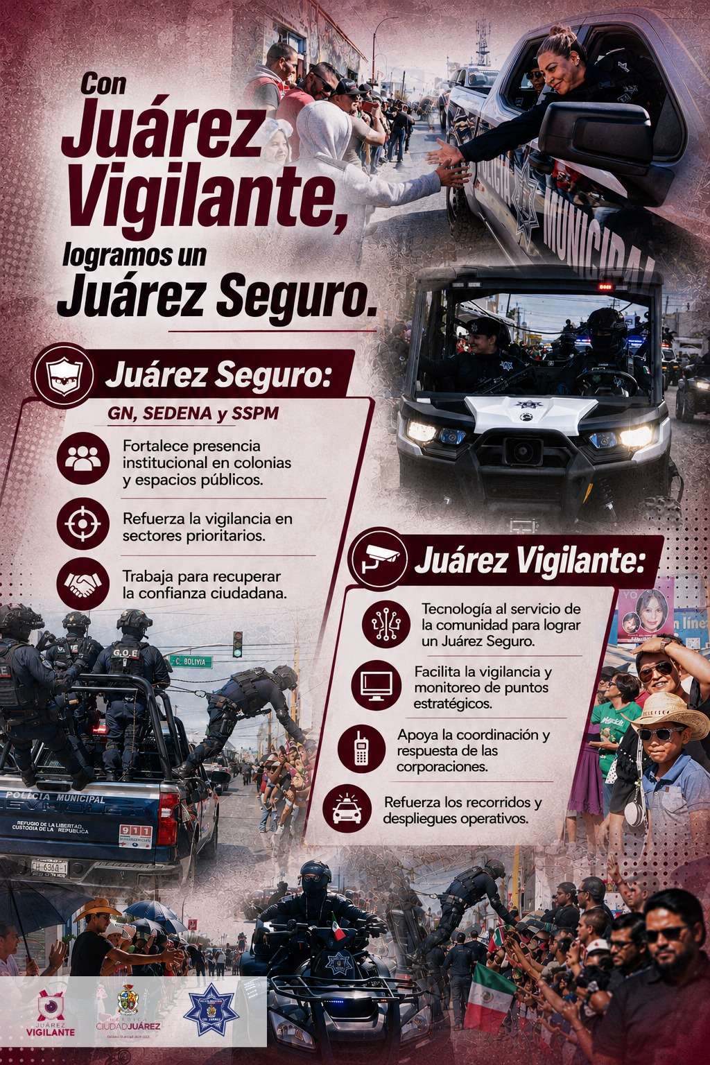 Mantiene Municipio estrategia Juárez Vigilante