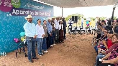 Entrega Municipio y DIF aparatos ortopédicos a familias rurales 