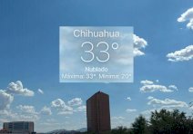 Persiste ambiente caluroso en la ciudad con máxima de 33°C 