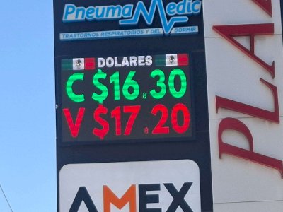 Baja el dólar a $17.20 en centro cambiario PK