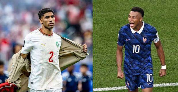 Sin goles al medio tiempo entre Francia y Marruecos