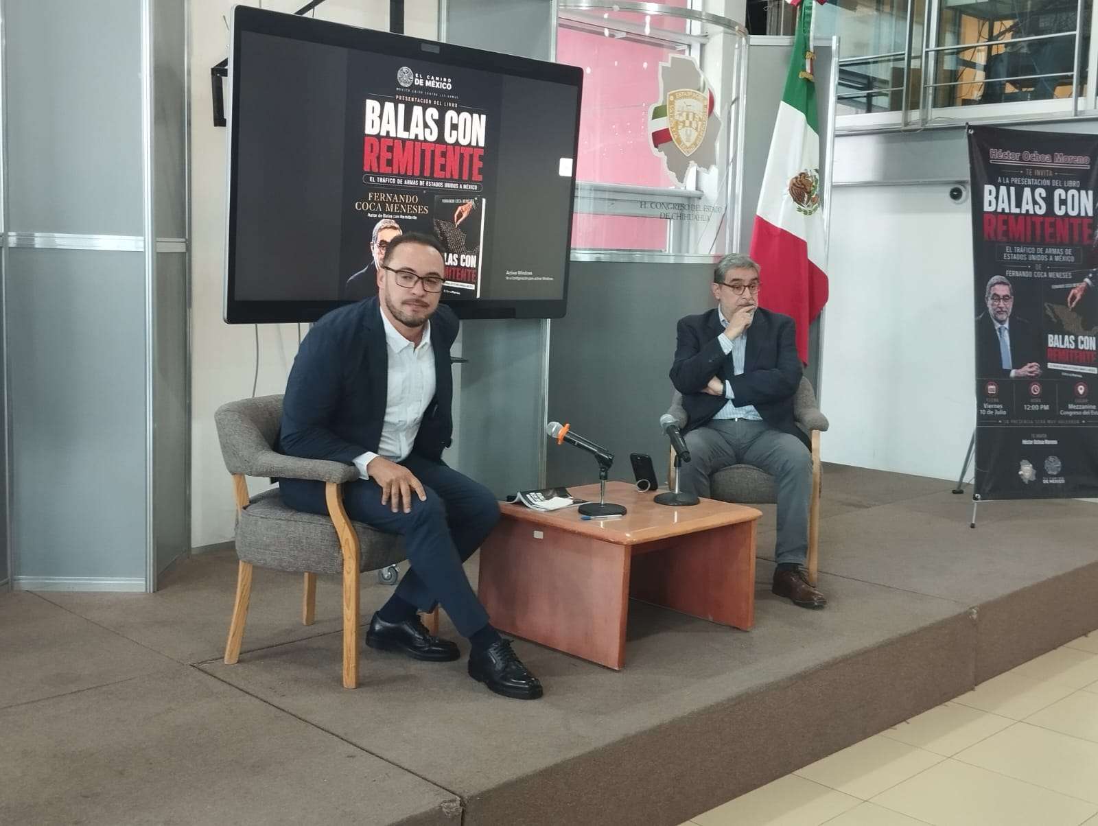 Presenta Fernando Coca Meneses el libro Balas con remitente en Congreso