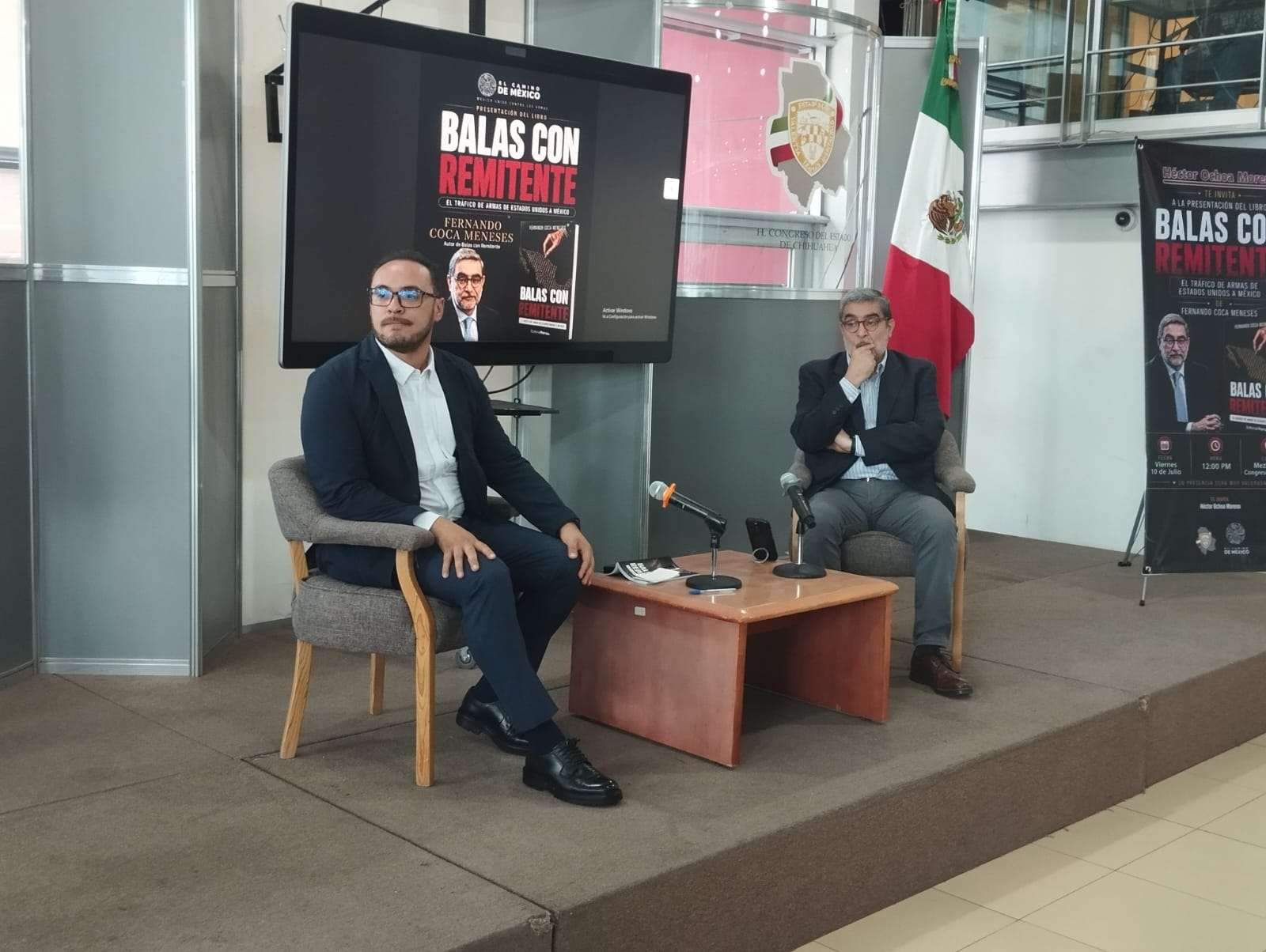 Presenta Fernando Coca Meneses el libro Balas con remitente en Congreso