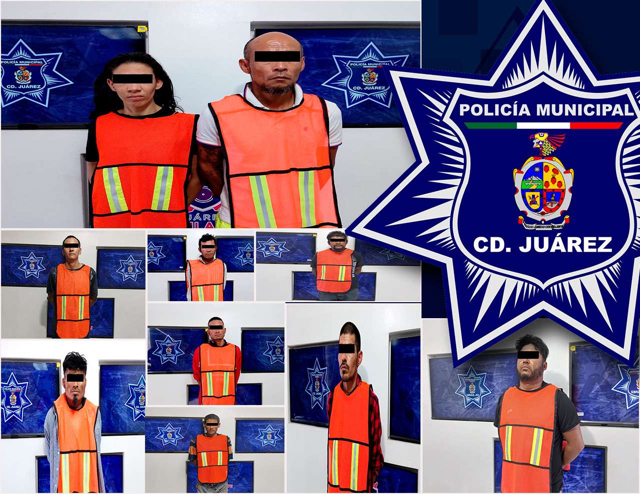 Detienen a diez personas con orden de aprehensión 