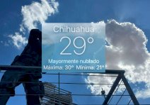 Registra Chihuahua máxima de 29°C; persiste pronóstico de lluvias