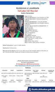 Desaparecen 2 en Hermenegildo Galeana