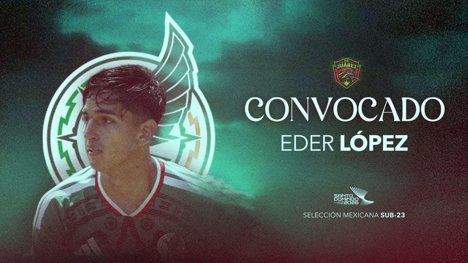 Recibe Eder López convocatoria con la Selección Mexicana Sub-23