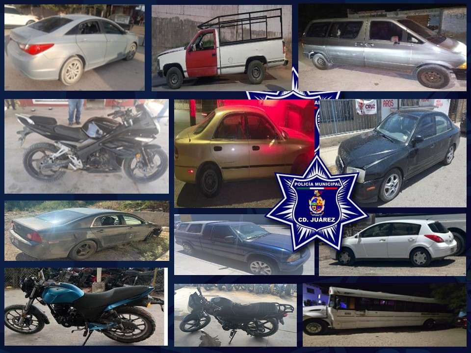 Recuperan 12 vehículos robados en distintos sectores