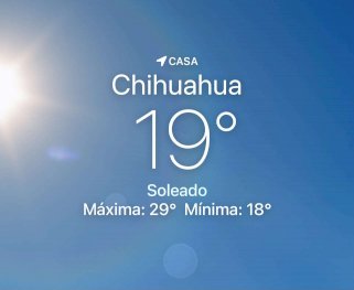 Amanece despejado con temperatura de 19 grados centígrados 