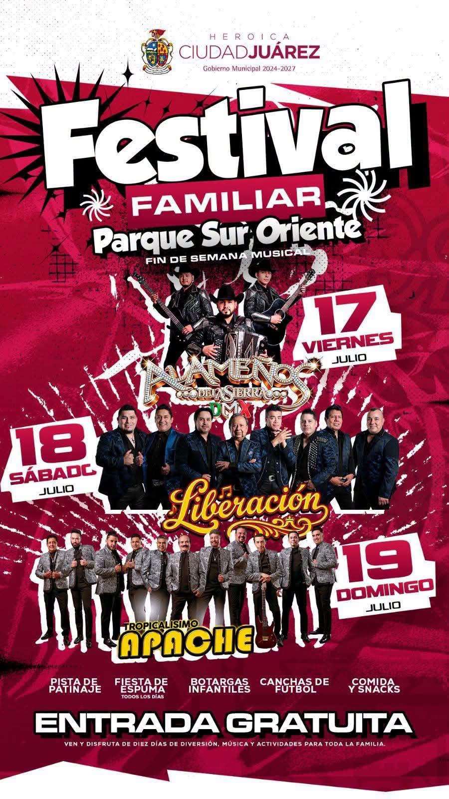 Llevan Festival Familiar al Parque Suroriente