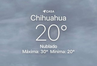 Amanece nublado con temperatura de 20 grados centígrados 