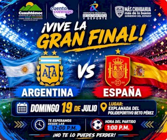 Transmitirán final del Mundial en el Polideportivo Beto Pérez Holguín