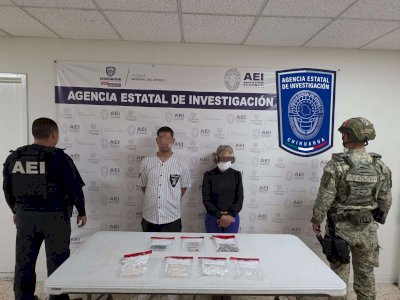 Detienen a pareja con droga durante cateo en la Dos de Octubre 