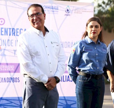Entregan Jcas y Meoqui rehabilitación de la calle Pascual Orozco 