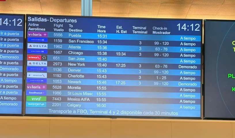Cancelan por clima vuelo comercial en que viajaría Sheinbaum a EU a la final del mundial
