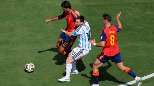 Termina el primer tiempo: España y Argentina se van sin goles al descanso