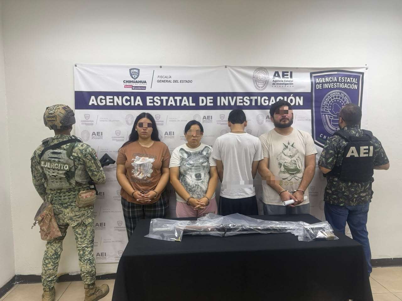 Captura a cuatro personas tras cateo en Parajes del Sol