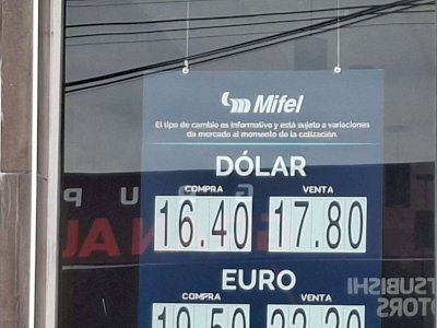 Sigue el dólar a $17.80 en Banco Mifel 