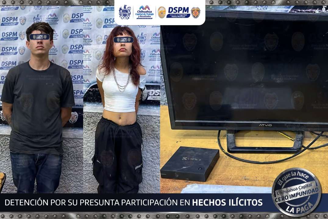Frustran robo a vivienda en la 20 Aniversario; detienen a una pareja
