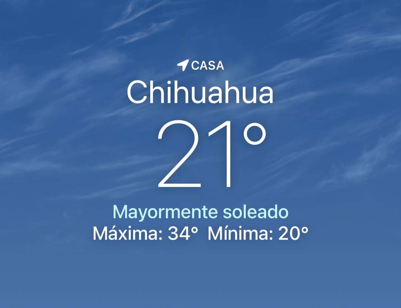 Se espera día soleado con máxima de 34 grados centígrados 