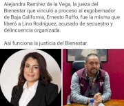 Critican a jueza que vinculo a Ruffo Appel por liberar a Lino Rodríguez 