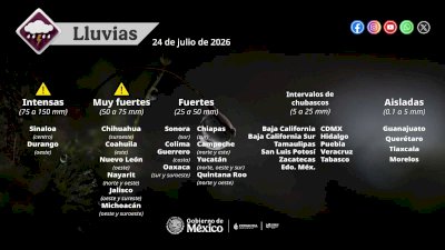 Bajo alerta Chihuahua por lluvias intensas y fuertes vientos