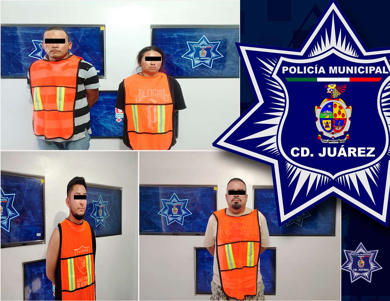 Arrestan a cuatro personas por presunta violencia familiar