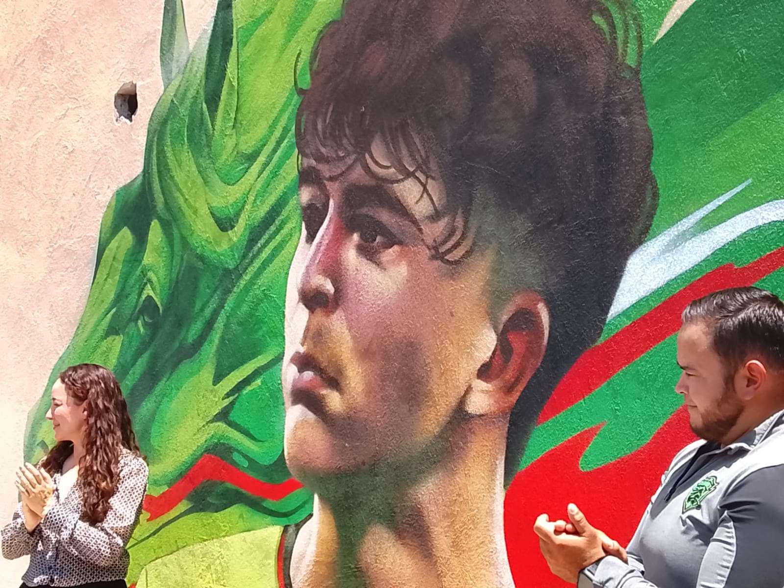 Inmortalizan a Denzel García en mural del Centro Histórico