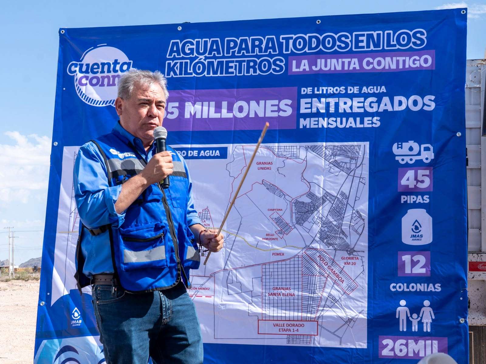Cuestionan estrategia municipal para abastecer de agua a Los Kilómetros